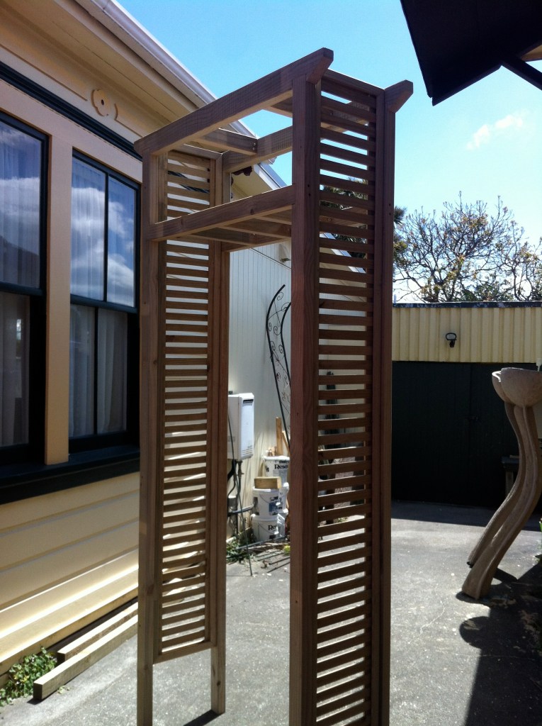 Japanese style wooden arch